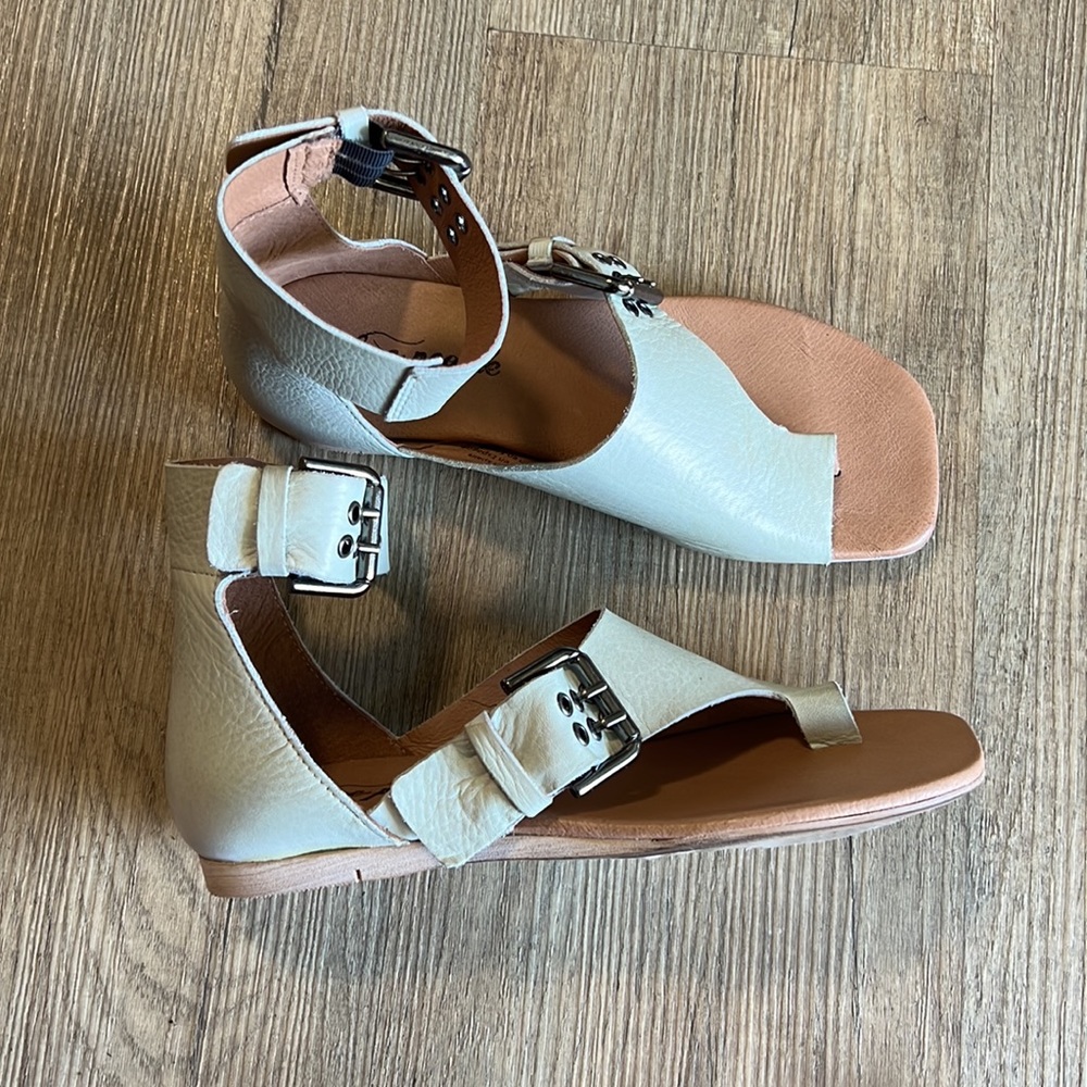 Free People Marco Leather Gladiator Sandals mint green 6.5